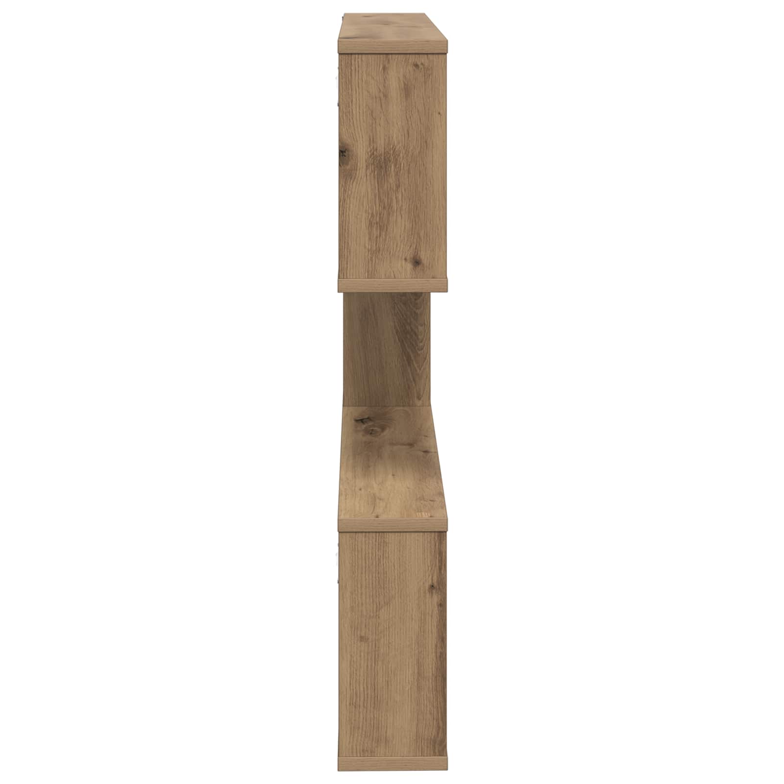 Wandplank Artisanaal eiken 80 x 12 x 79,5 cm Bewerkt hout