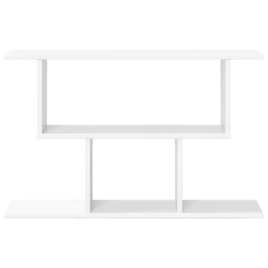 Wandplank Wit 80 x 15 x 50,5 cm Bewerkt hout