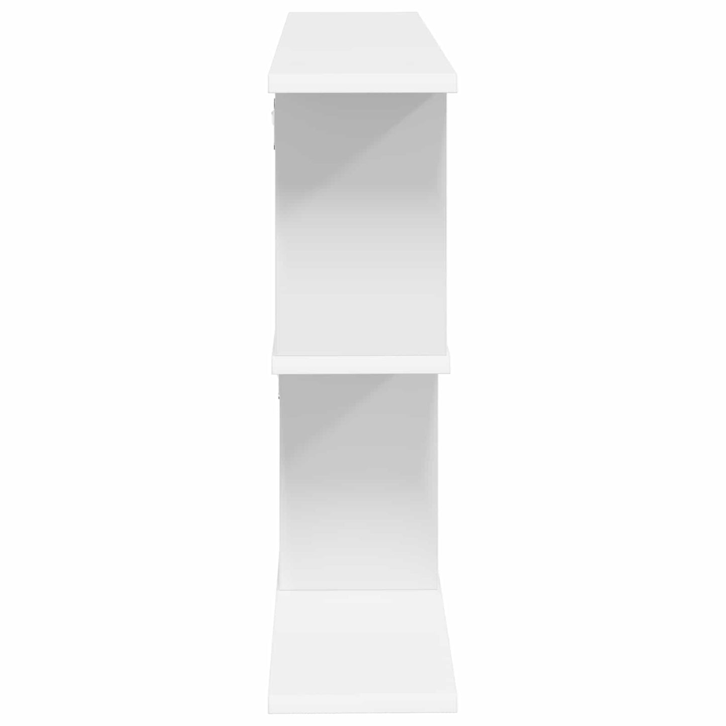 Wandplank Wit 80 x 15 x 50,5 cm Bewerkt hout