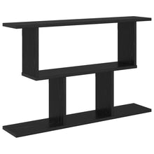 Wandplank Zwart eiken 80 x 15 x 50,5 cm Bewerkt hout