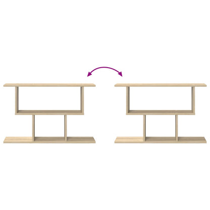 Wandplank Sonoma Eiken 80 x 15 x 50,5 cm Bewerkt hout