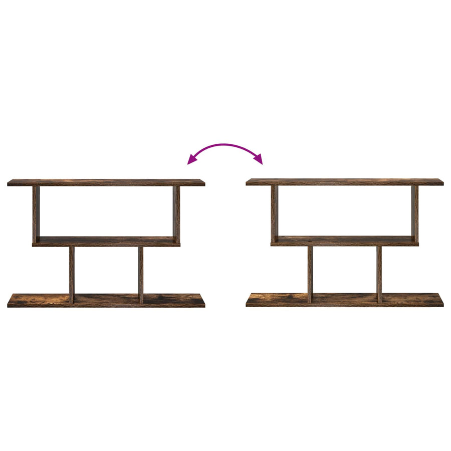 Wandplank Gerookt eiken 80 x 15 x 50,5 cm Bewerkt hout