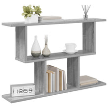Wandplank Grijs Sonoma 80 x 15 x 50,5 cm Bewerkt hout