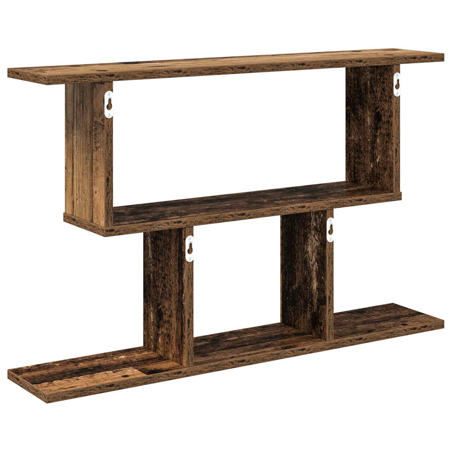 Wandplank Oud hout 80 x 15 x 50,5 cm Bewerkt hout