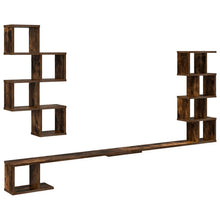 Vaste TV Plank Gerookt eiken 180 x 15 x 94 cm Bewerkt hout