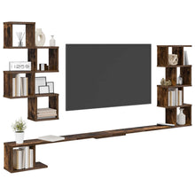 Vaste TV Plank Gerookt eiken 180 x 15 x 94 cm Bewerkt hout