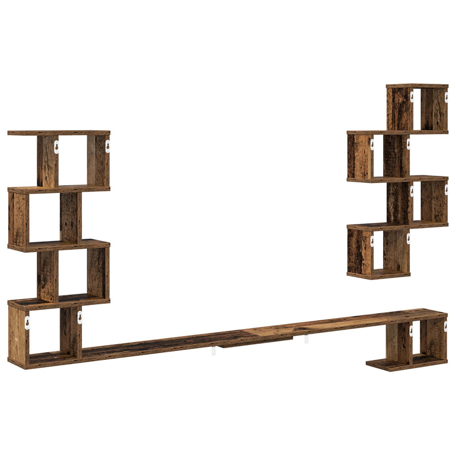 Vaste TV Plank Oud hout 200 x 15 x 94 cm Bewerkt hout