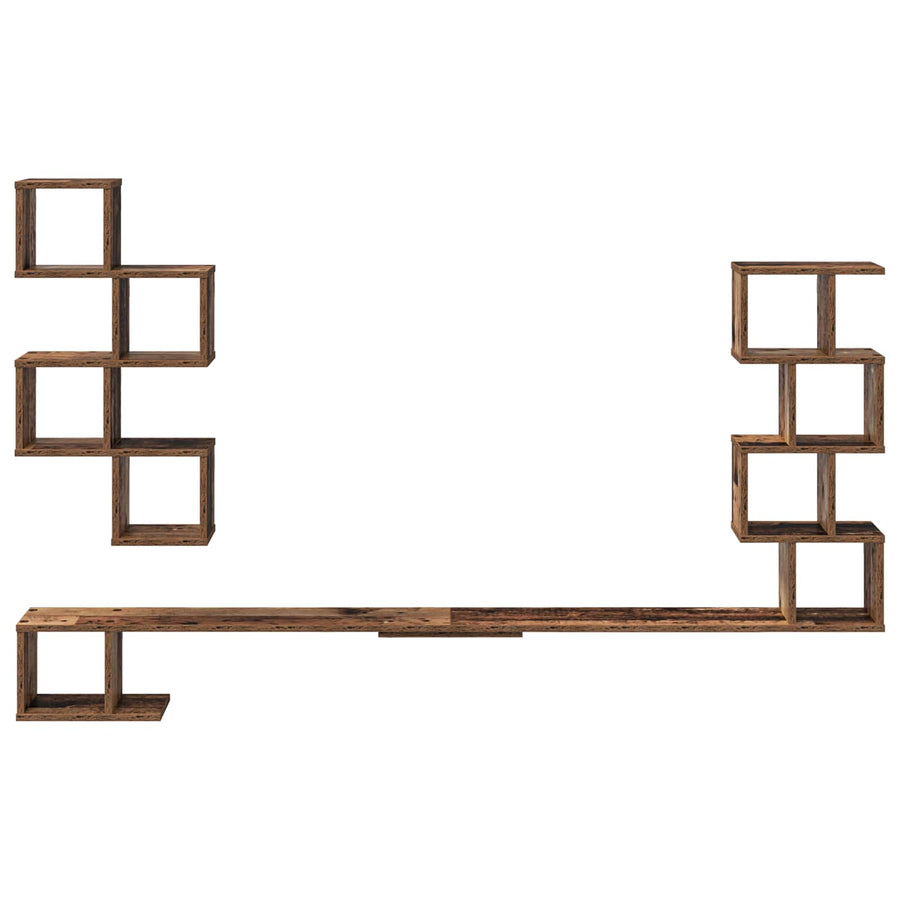 Vaste TV Plank Oud hout 200 x 15 x 94 cm Bewerkt hout