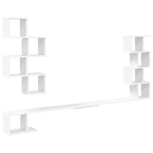 Vaste TV Plank Wit 160 x 15 x 94 cm Bewerkt hout