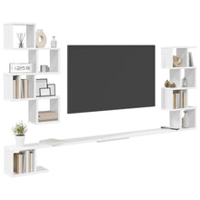 Vaste TV Plank Wit 160 x 15 x 94 cm Bewerkt hout
