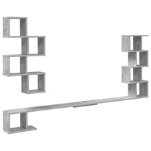 Vaste TV Plank Betongrijs 160 x 15 x 94 cm Bewerkt hout