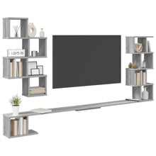 Vaste TV Plank Grijs Sonoma 160 x 15 x 94 cm Bewerkt hout