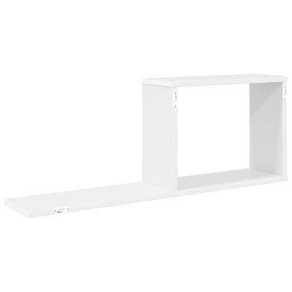 Zwevende schappen Wit 80 x 15 x 30 cm Bewerkt hout