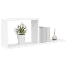 Zwevende schappen Wit 80 x 15 x 30 cm Bewerkt hout