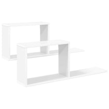 Zwevende schappen 2 pcs Wit 80 x 15 x 30 cm Bewerkt hout