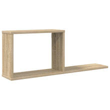 Zwevende schappen Sonoma Eiken 80 x 15 x 30 cm Bewerkt hout