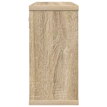 Zwevende schappen Sonoma Eiken 80 x 15 x 30 cm Bewerkt hout