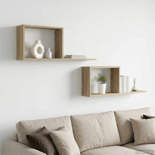 Zwevende schappen 2 pcs Sonoma Eiken 80 x 15 x 30 cm