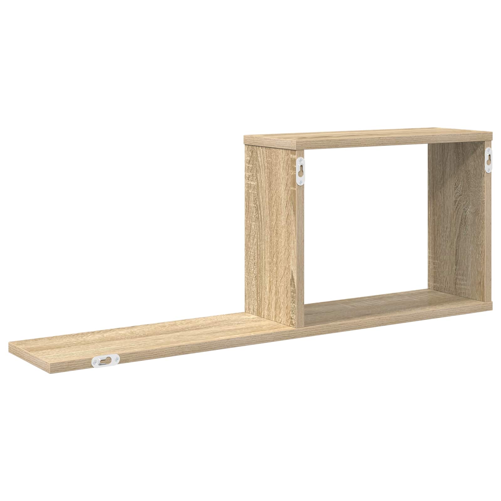Zwevende schappen 2 pcs Sonoma Eiken 80 x 15 x 30 cm
