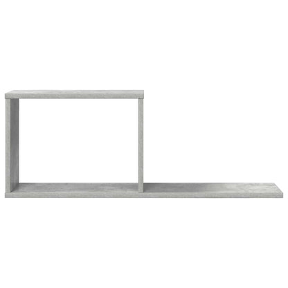 Zwevende schappen Betongrijs 80 x 15 x 30 cm Bewerkt hout
