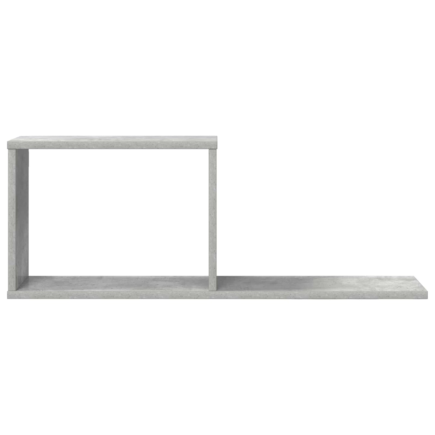 Zwevende schappen 2 pcs Betongrijs 80 x 15 x 30 cm Bewerkt hout