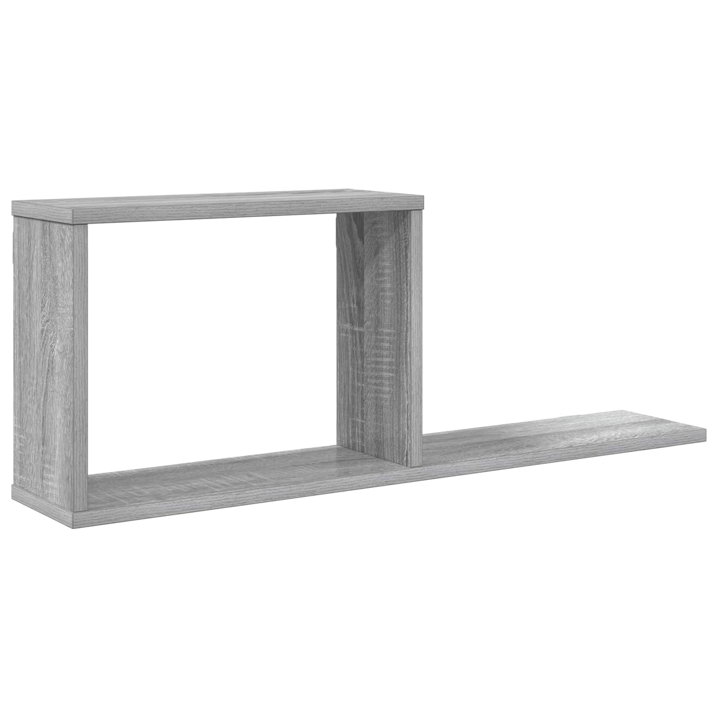 Zwevende schappen Grijs Sonoma 80 x 15 x 30 cm Bewerkt hout