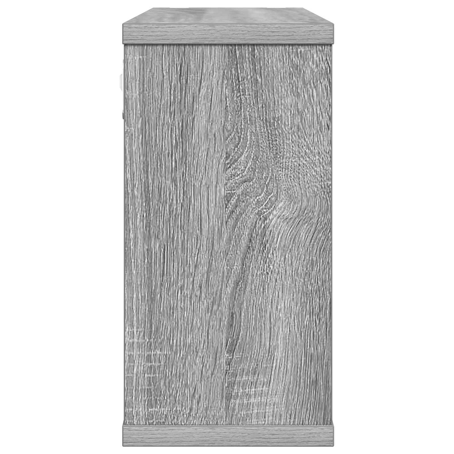 Zwevende schappen Grijs Sonoma 80 x 15 x 30 cm Bewerkt hout