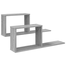 Zwevende schappen 2 pcs Grijs Sonoma 80 x 15 x 30 cm