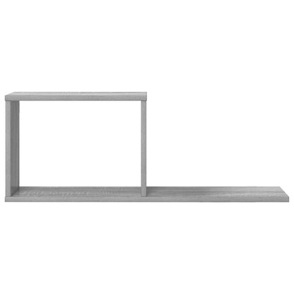 Zwevende schappen 2 pcs Grijs Sonoma 80 x 15 x 30 cm