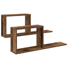 Zwevende schappen 2 pcs Oud hout 80 x 15 x 30 cm Bewerkt hout