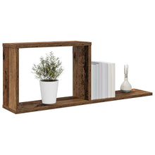 Zwevende schappen 2 pcs Oud hout 80 x 15 x 30 cm Bewerkt hout