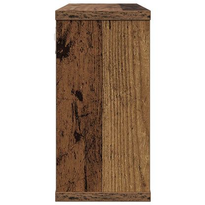 Zwevende schappen 2 pcs Oud hout 80 x 15 x 30 cm Bewerkt hout