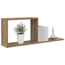 Zwevende schappen Artisanaal eiken 80 x 15 x 30 cm Bewerkt hout