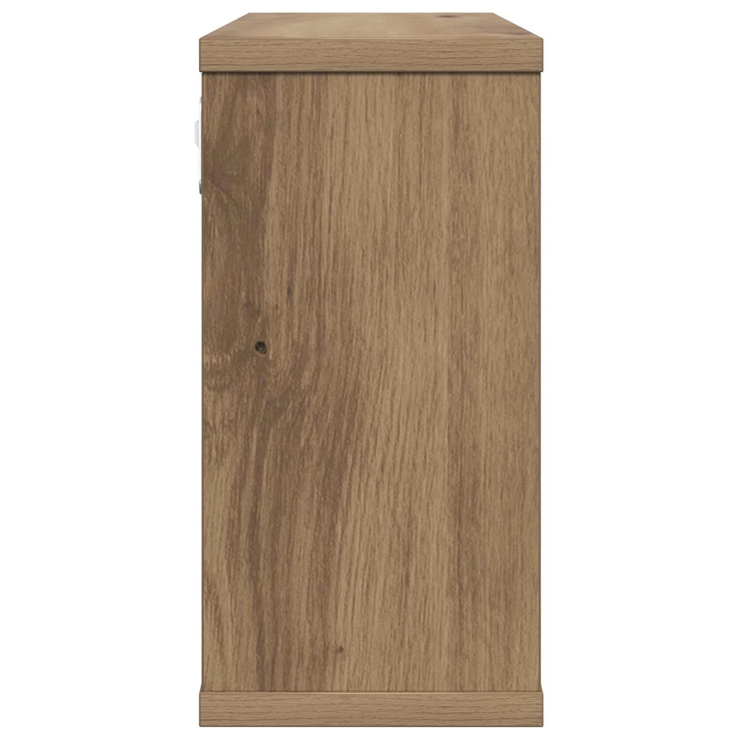 Zwevende schappen 2 pcs Artisanaal eiken 80 x 15 x 30 cm
