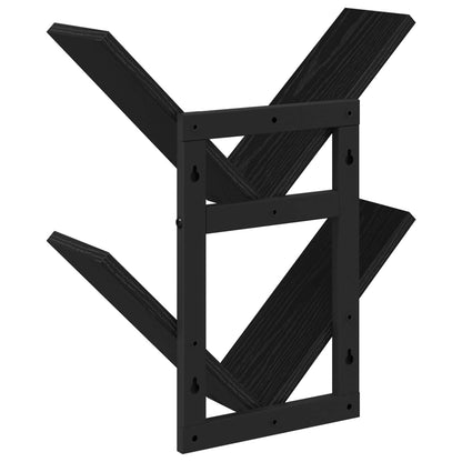 Wand Vlonderschap Zwart eiken 43 x 15 x 47 cm Bewerkt hout