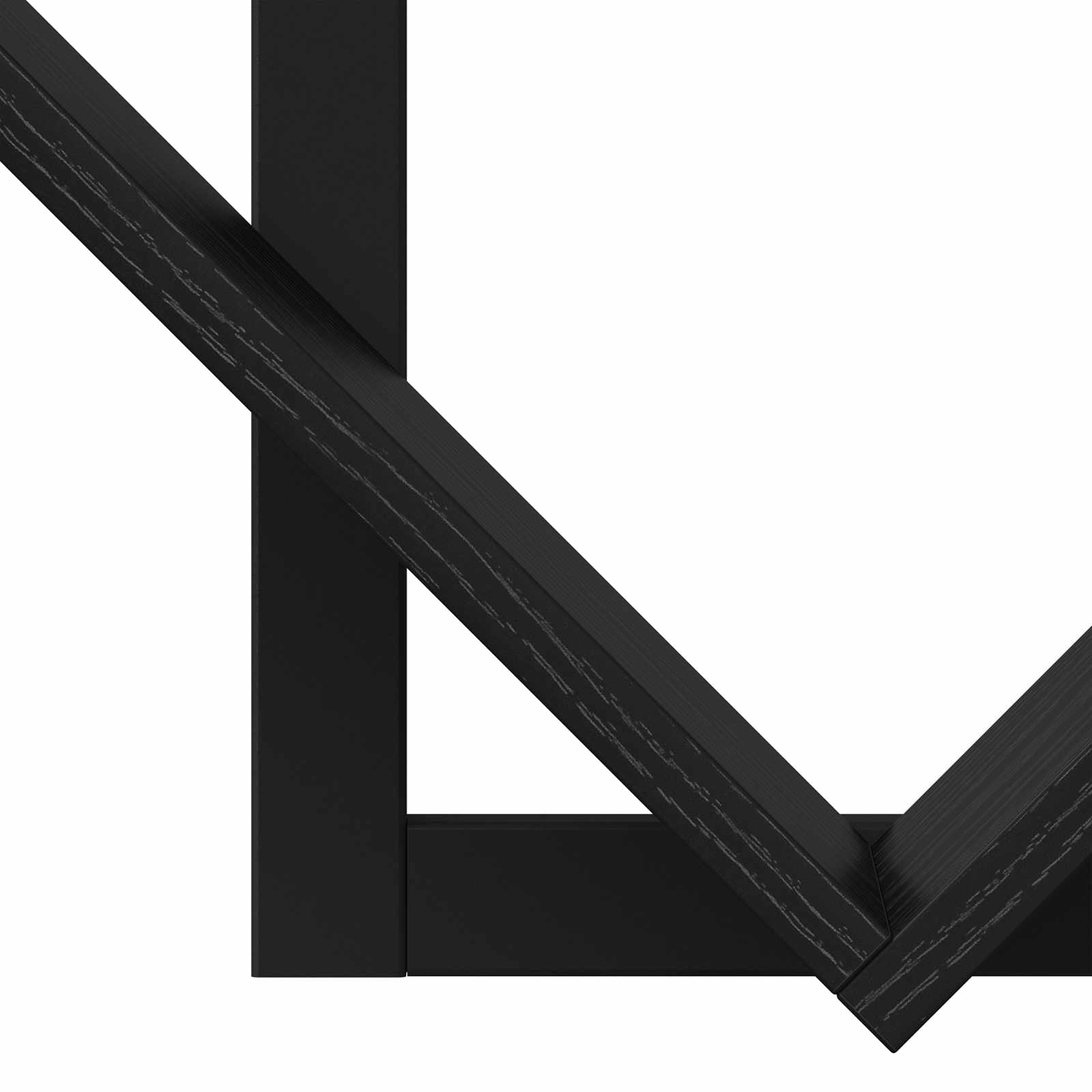 Wand Vlonderschap 2 pcs Zwart eiken 43 x 15 x 47 cm