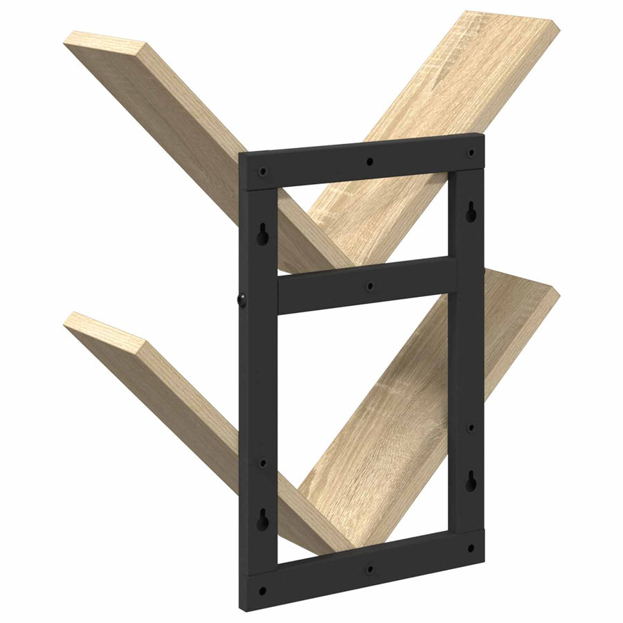 Wand Vlonderschap Sonoma Eiken 43 x 15 x 47 cm Bewerkt hout
