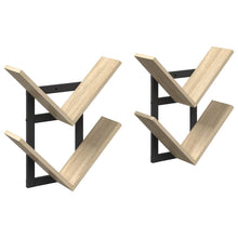 Wand Vlonderschap 2 pcs Sonoma Eiken 43 x 15 x 47 cm