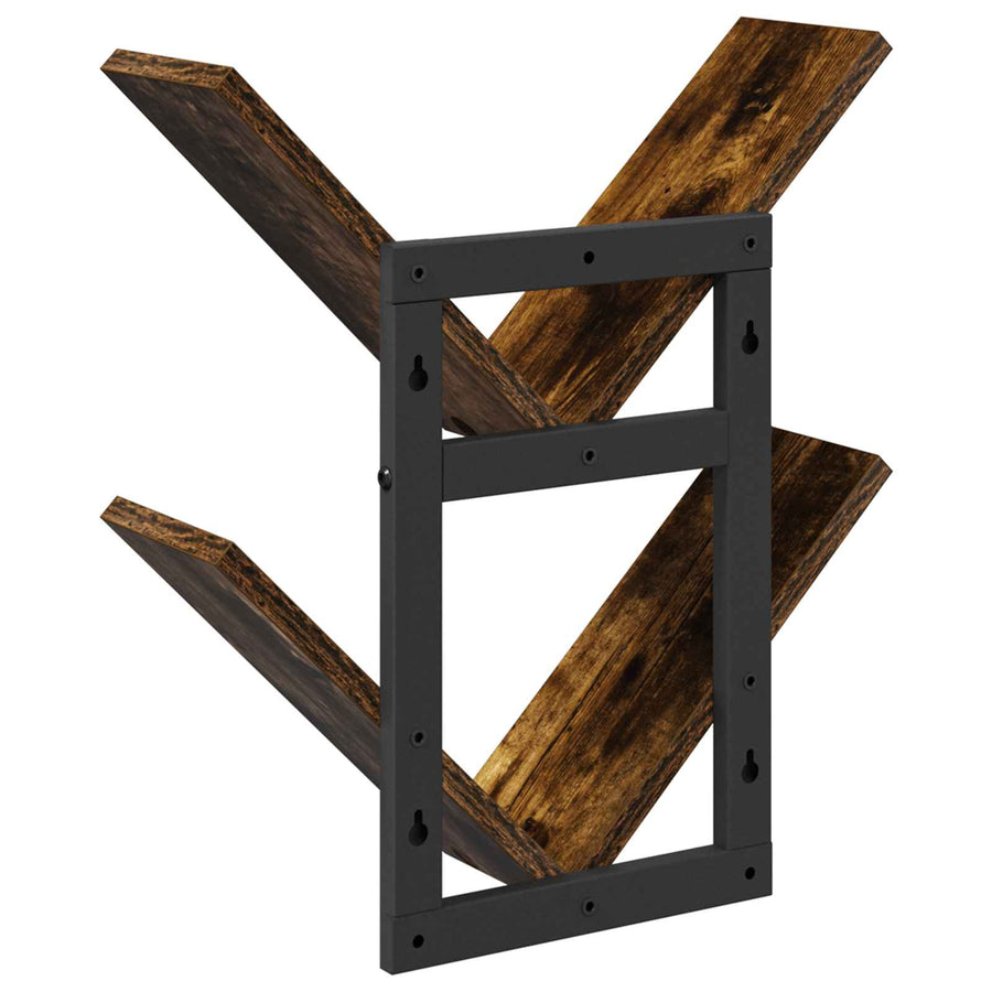 Wand Vlonderschap 2 pcs Gerookt eiken 43 x 15 x 47 cm