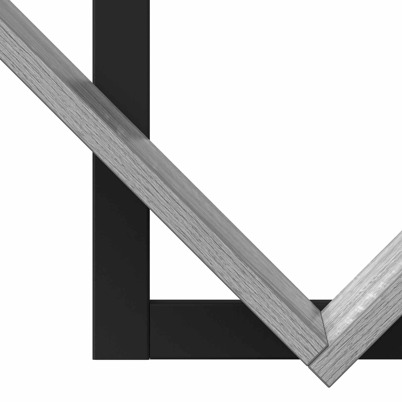 Wand Vlonderschap 2 pcs Grijs Sonoma 43 x 15 x 47 cm