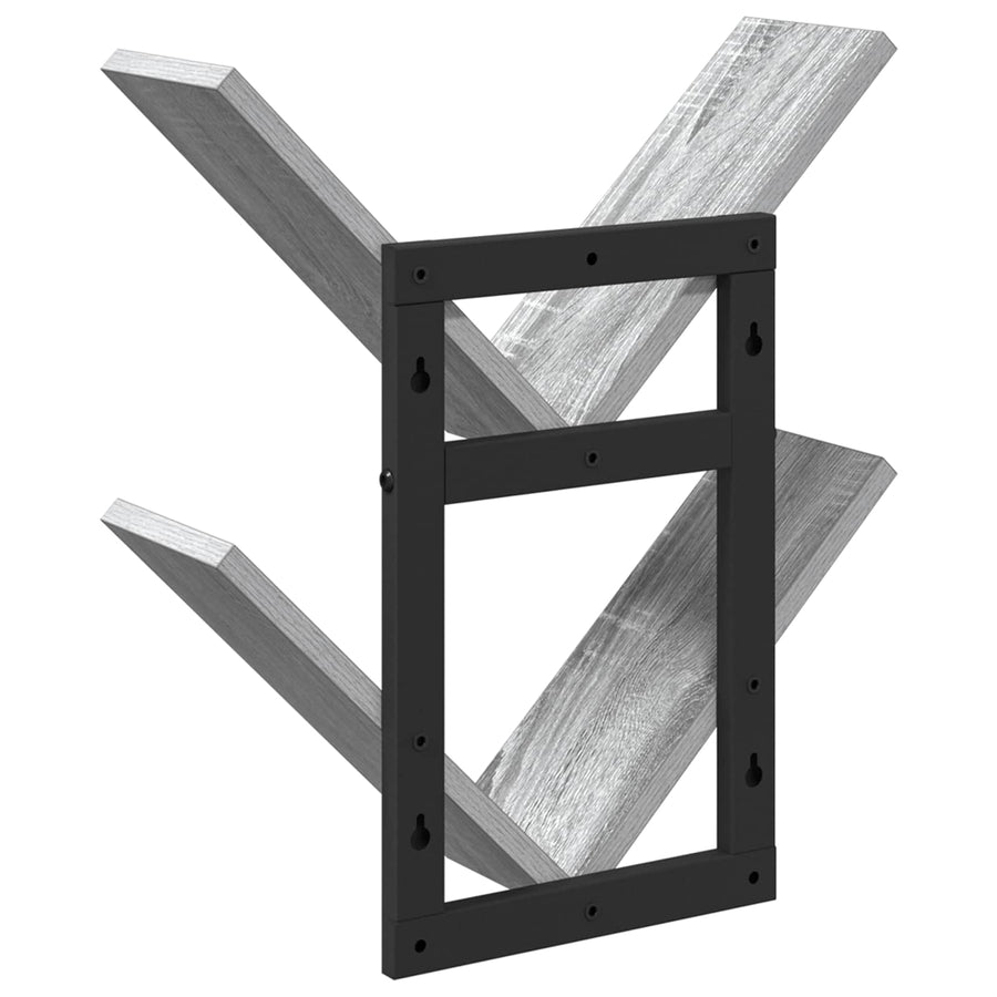 Wand Vlonderschap 2 pcs Grijs Sonoma 43 x 15 x 47 cm