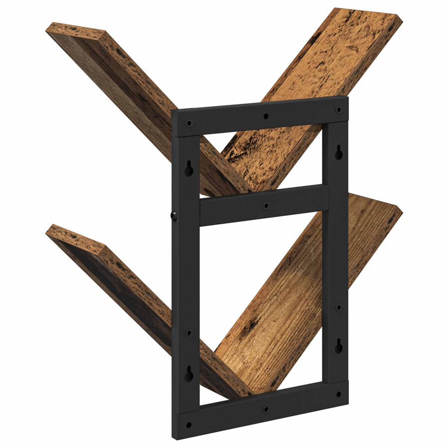 Wand Vlonderschap Oud hout 43 x 15 x 47 cm Bewerkt hout