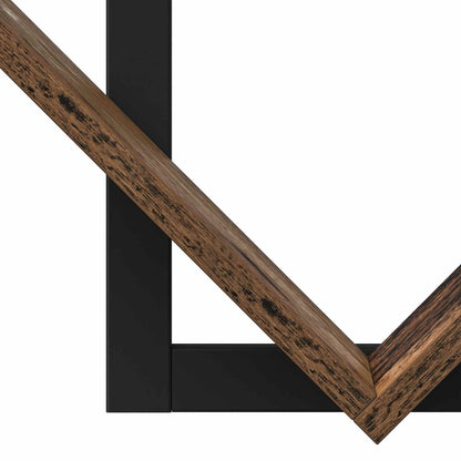 Wand Vlonderschap 2 pcs Oud hout 43 x 15 x 47 cm Bewerkt hout