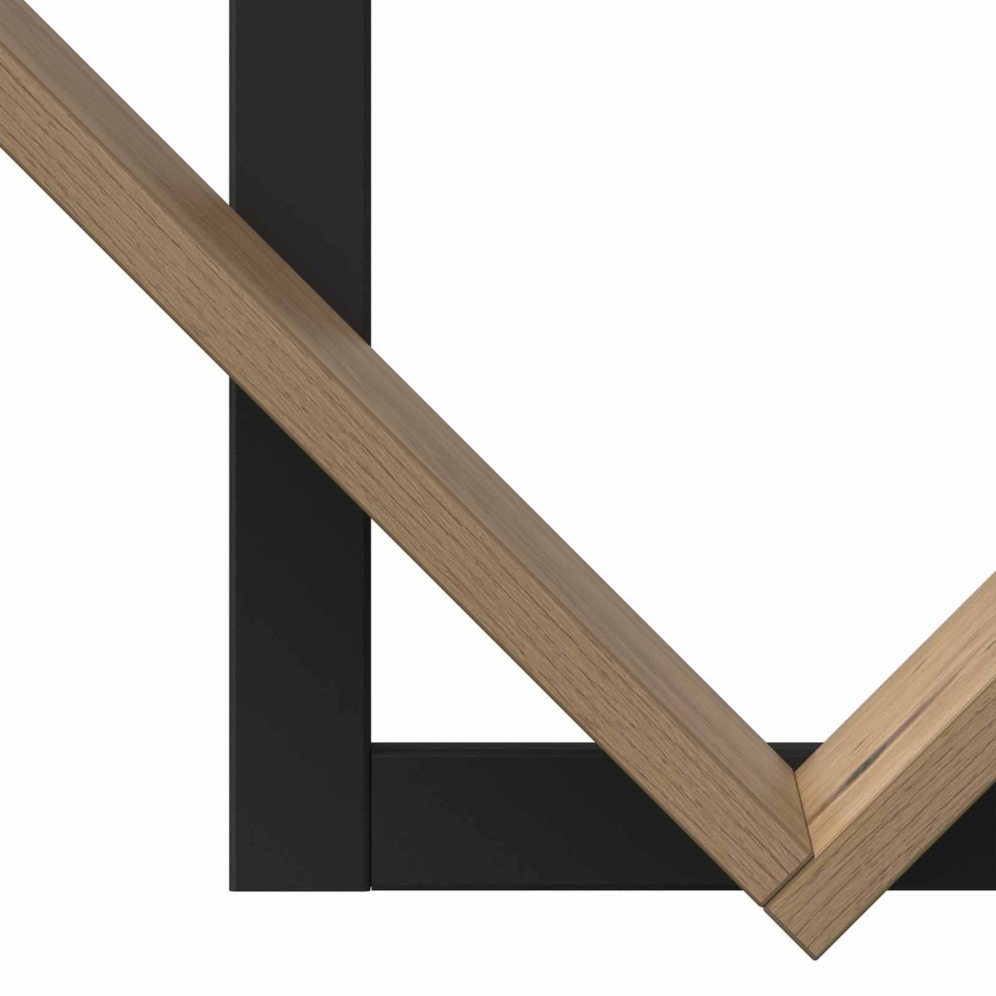 Wand Vlonderschap Artisanaal eiken 43 x 15 x 47 cm Bewerkt hout