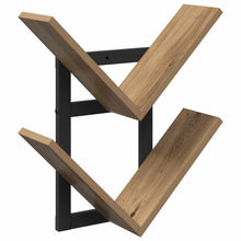 Wand Vlonderschap Artisanaal eiken 43 x 15 x 47 cm Bewerkt hout