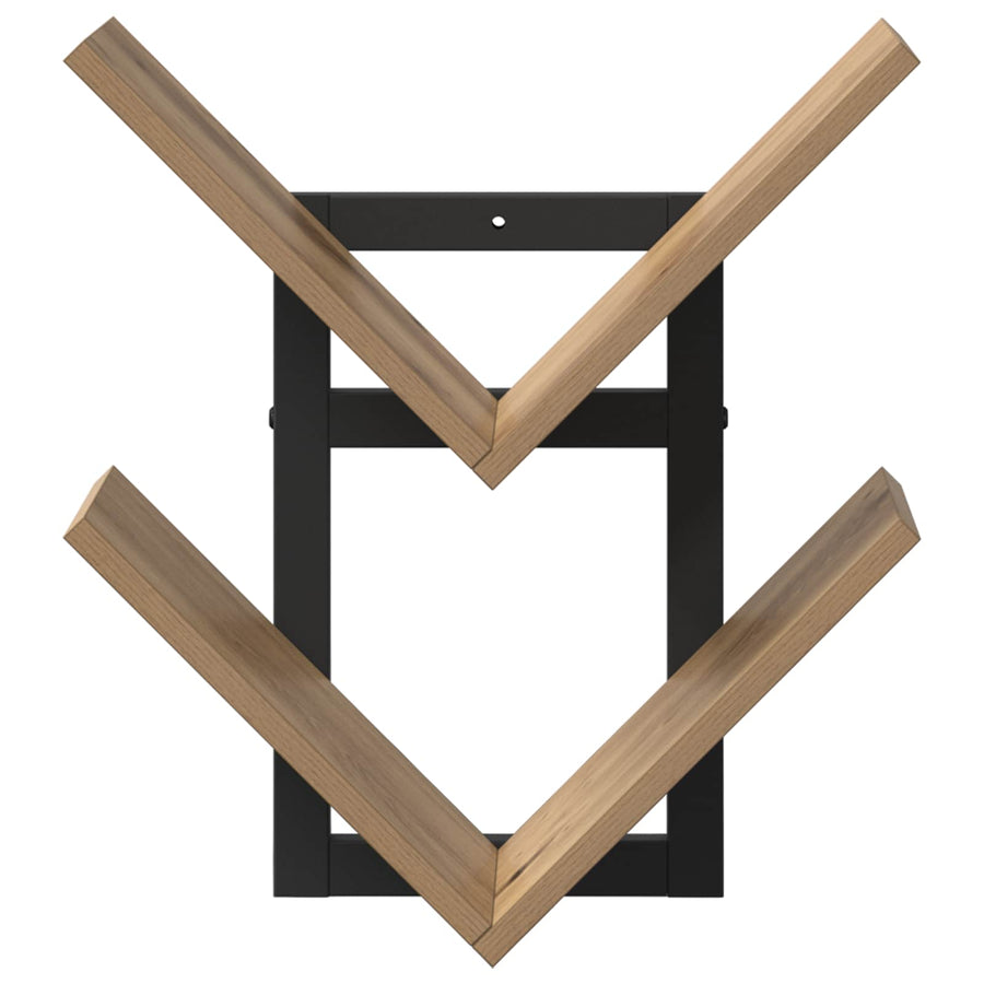 Wand Vlonderschap Artisanaal eiken 43 x 15 x 47 cm Bewerkt hout