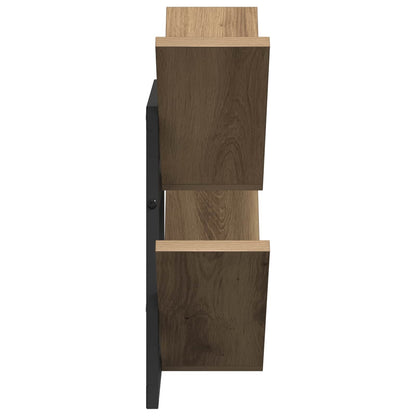 Wand Vlonderschap 2 pcs Artisanaal eiken 43 x 15 x 47 cm