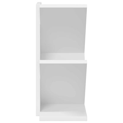 Boomvormige boekenplank met 3 planken 30 x 18 x 40 cm Bewerkt hout Wit