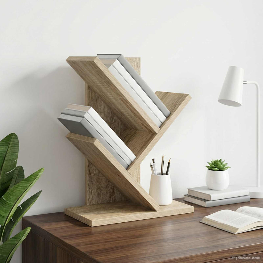 Boomvormige boekenplank met 3 planken 30 x 18 x 40 cm