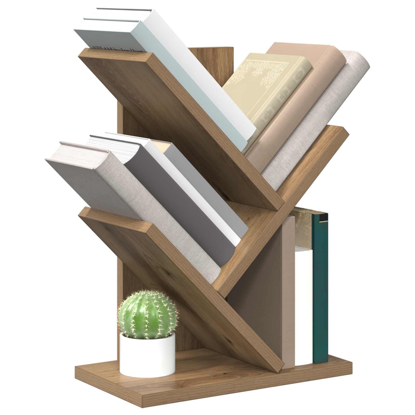 Boomvormige boekenplank met 3 planken 30 x 18 x 40 cm